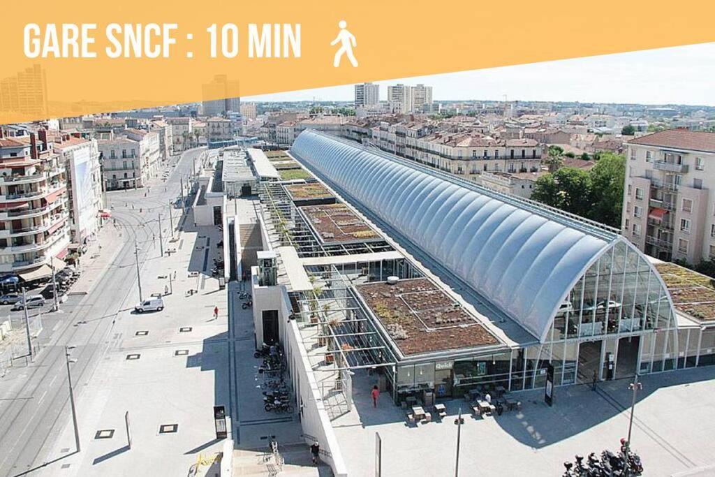 L'Ecucentre Avec Parking Inclu - 600M De La Place De La Comedie - Climatisation Montpellier Buitenkant foto